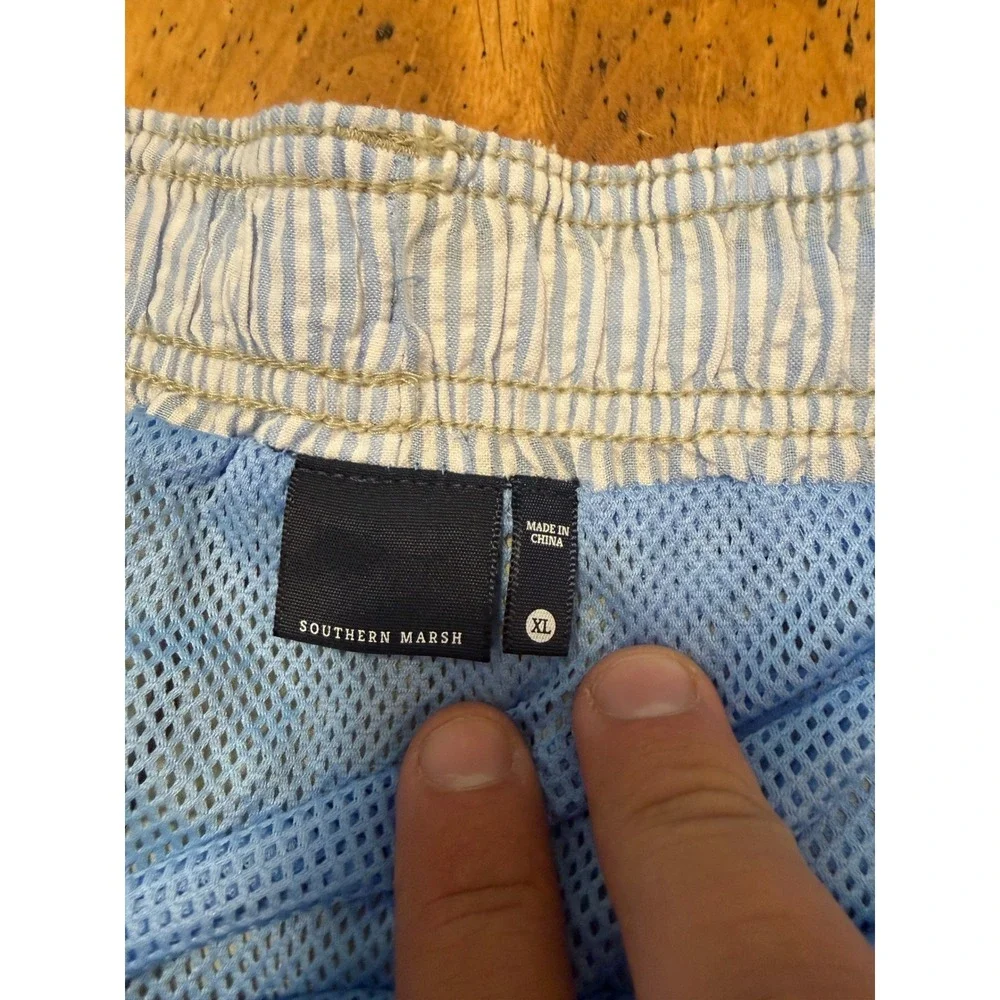 NEW Southern Marsh Dockside XL Audubon Tan Swim Trunks Nylon Mesh Lined Shorts